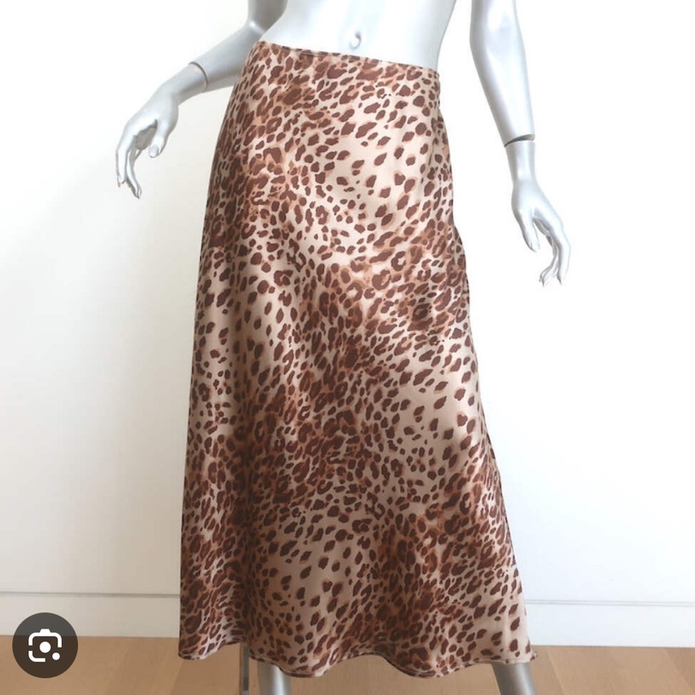 Reformation Pratt Silk Midi Skirt Size 8